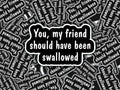 Inappropriate Humor Sticker, Offensive Adult Quote