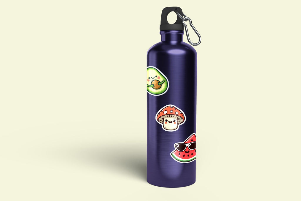 Kawaii Mushroom sticker | Happy Food | waterproof vinyl Sticker | cute phone case sticker | weatherproof | decal | stationary | journaling