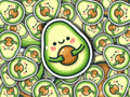 Kawaii Avocado Sticker | Happy Food | waterproof vinyl Sticker | cute phone case sticker | weatherproof | decal | stationary | journaling