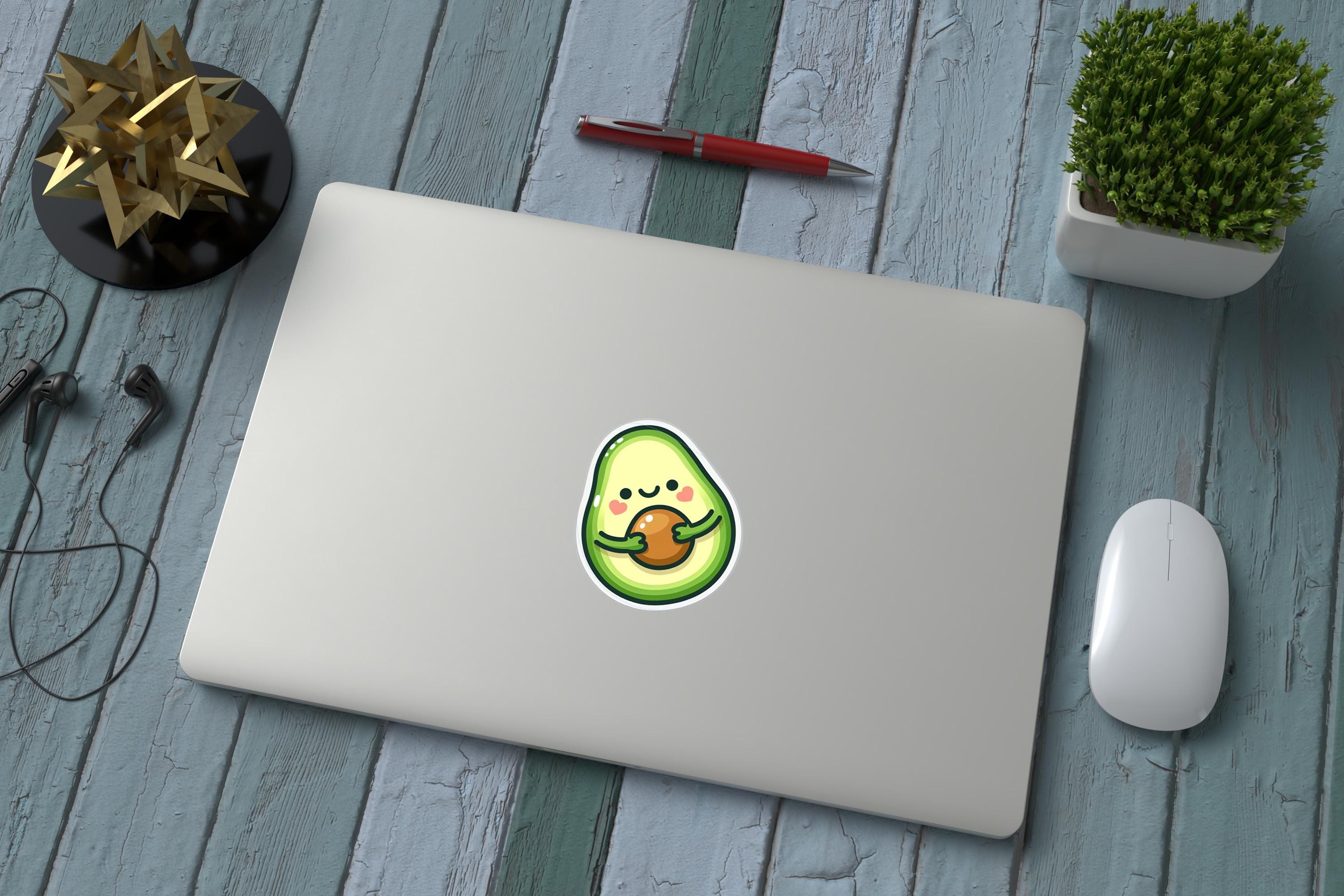 Kawaii Avocado Sticker | Happy Food | waterproof vinyl Sticker | cute phone case sticker | weatherproof | decal | stationary | journaling