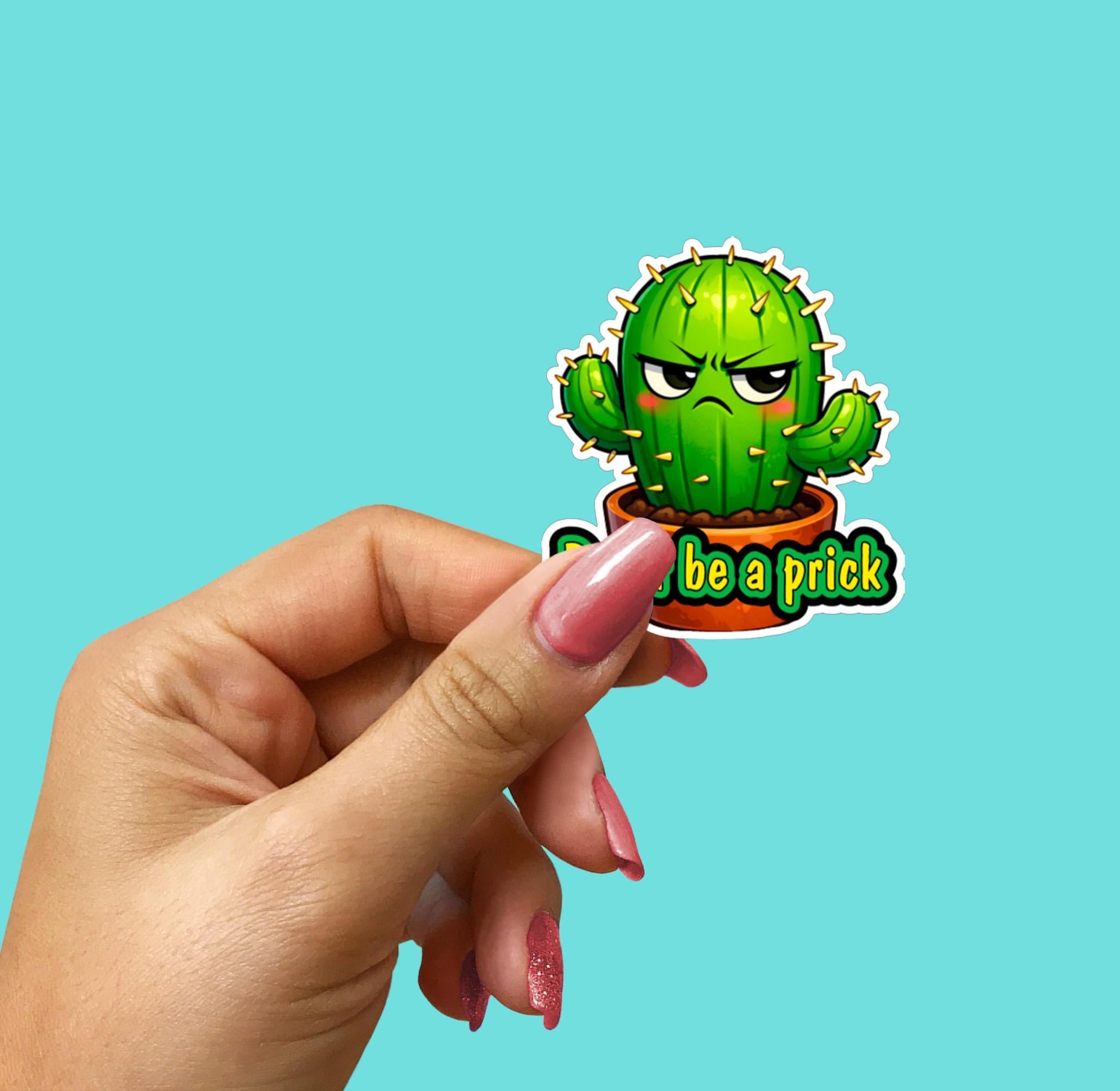 Sarcastic Cactus Sticker | Funny Adult Humor Vinyl Decal