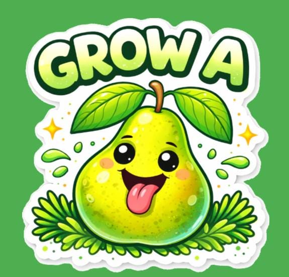 Grow a Pair Pear Sticker, Funny Vulgar Humor, Laptop Decal