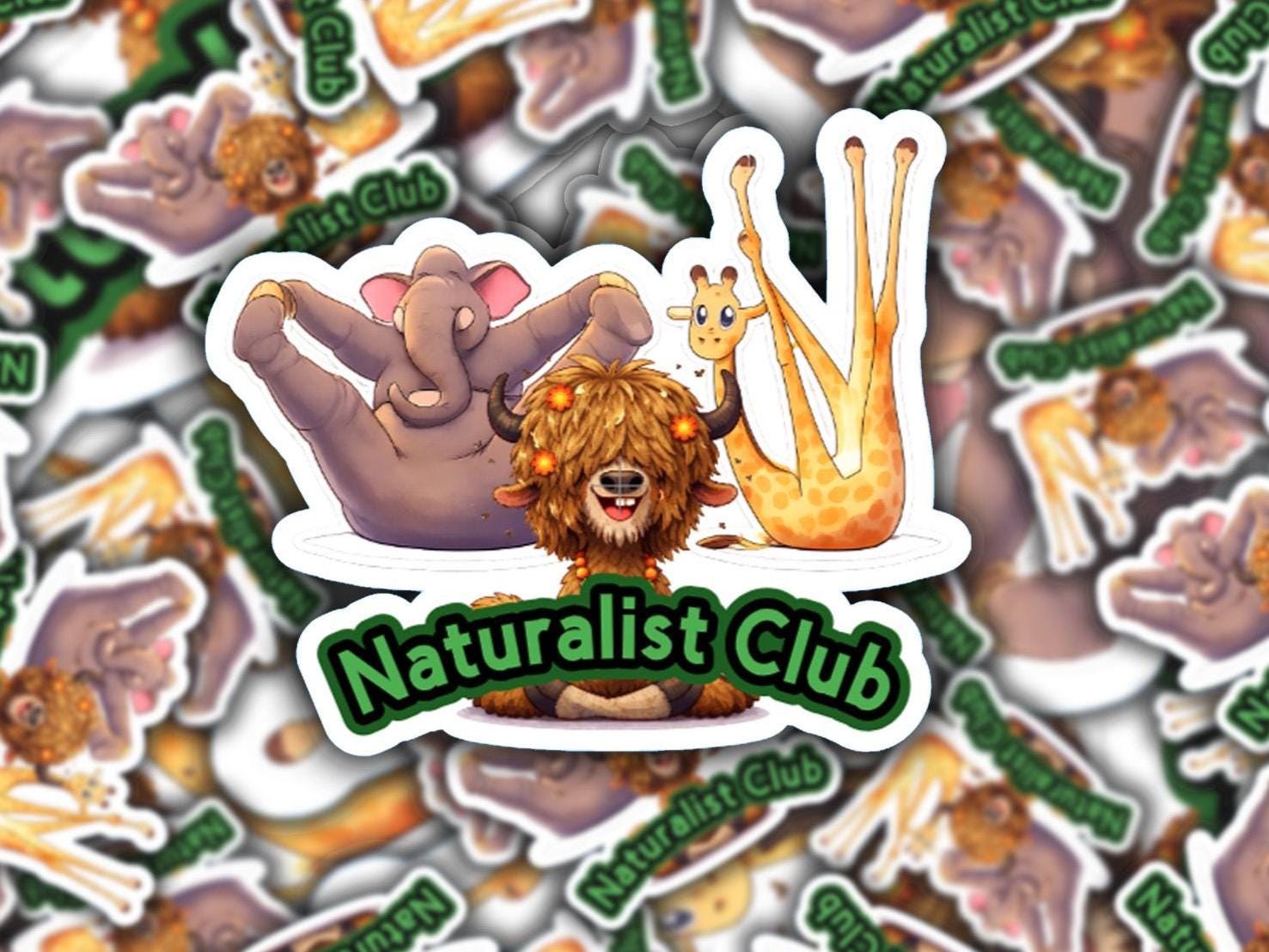 Naturalist Club Sticker: Animated Zoo Animals