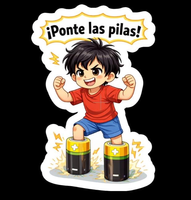 Ponte las Pilas Sticker | Funny Mexican Meme Sticker
