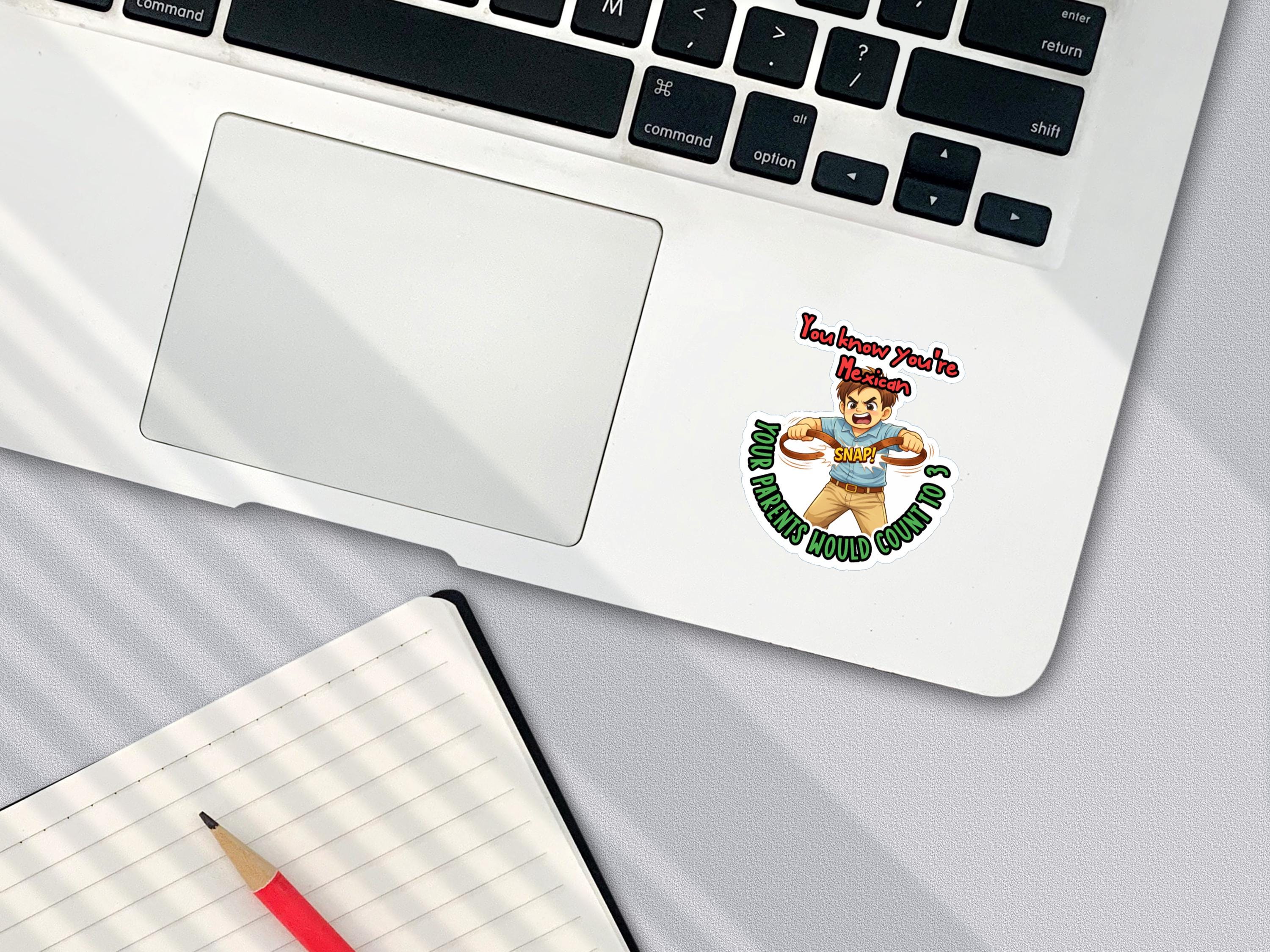 Funny Mexican Dad Sticker | El Cinto Waterproof Decal