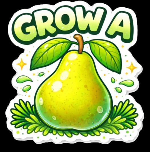 Grow a Pair Pear Sticker, Funny Adult Humor Decal
