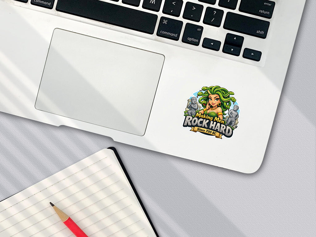 Funny Medusa Sticker – Adult Humor Mythology Die Cut