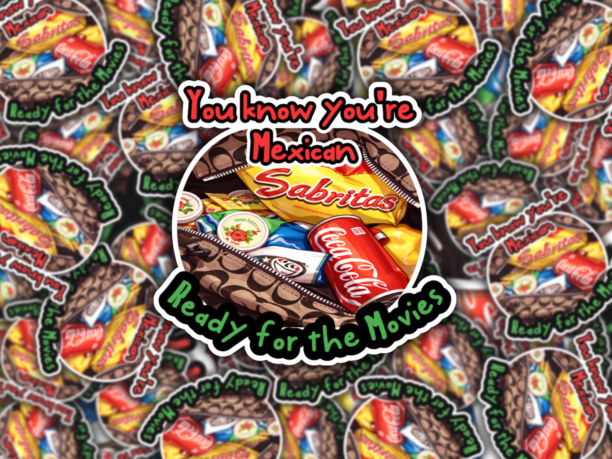 Funny Mexican Snacks Vinyl Sticker | Sabritas & Coca-Cola
