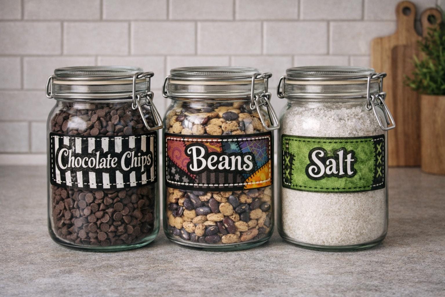 Pantry Labels set | Spooky Kitchen Stickers, Halloween Decor