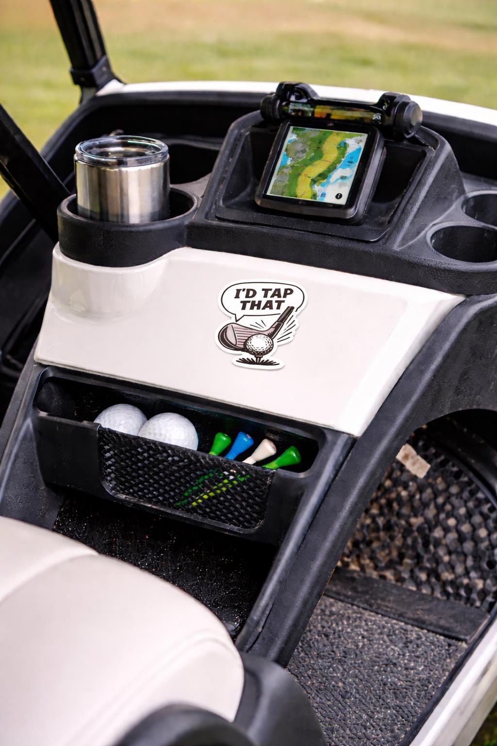Funny Golf Sticker – "I'd Tap That" Decal for Golfers