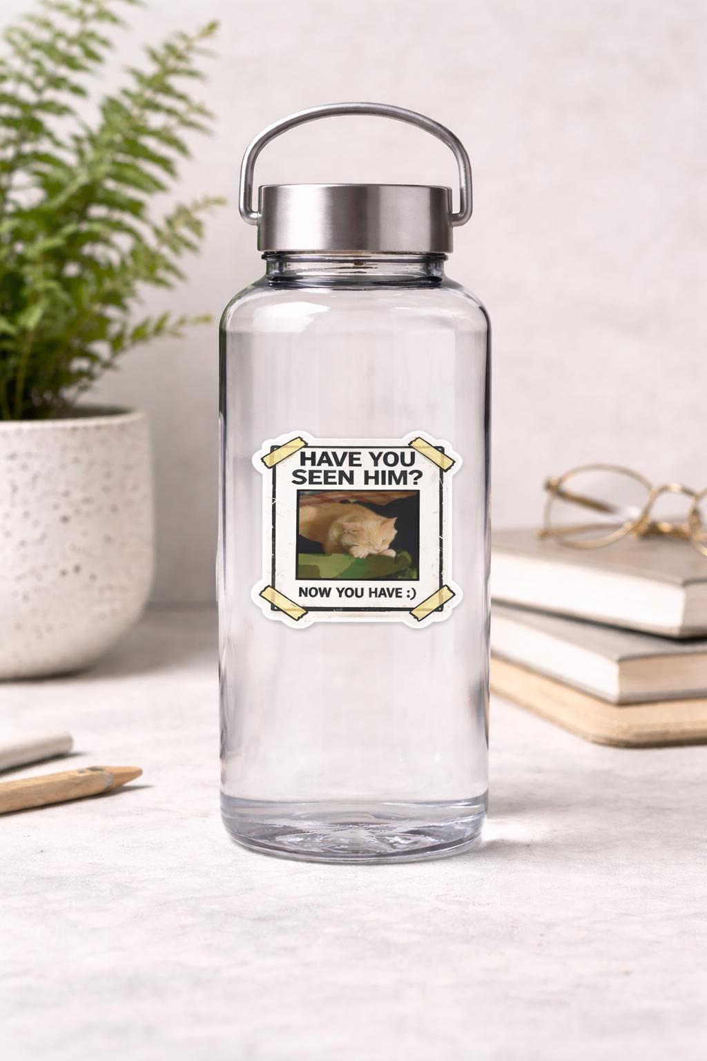 Custom Pet Sticker | Funny "Have You Seen Him?" Cat Dog Portrait Decal