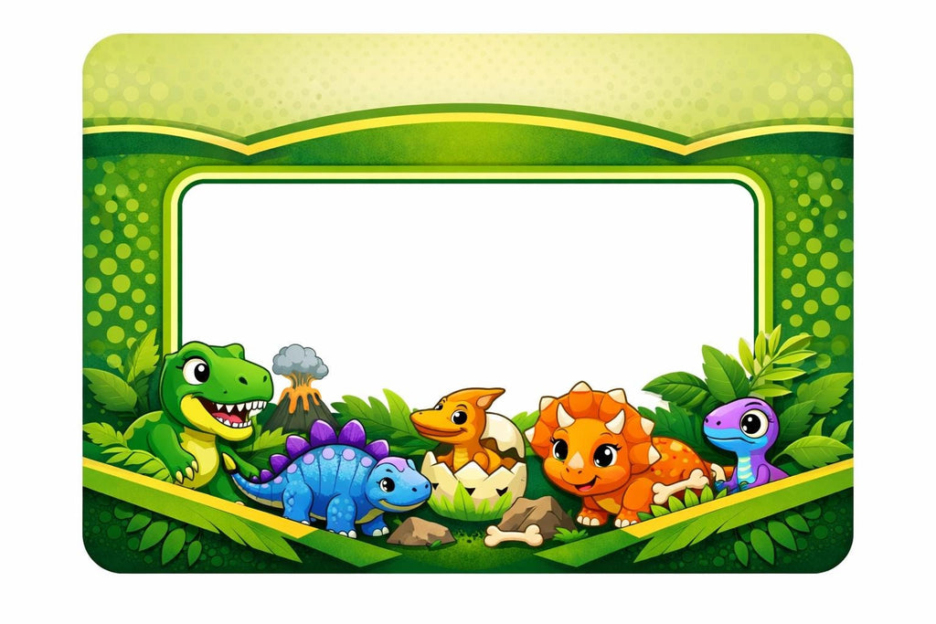 Dinosaur Name Labels for Kids | Waterproof School Supply Stickers (Personalized)