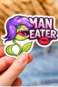 Man Eater Piranha Plant Sticker | Sassy Carnivorous Vinyl Decal