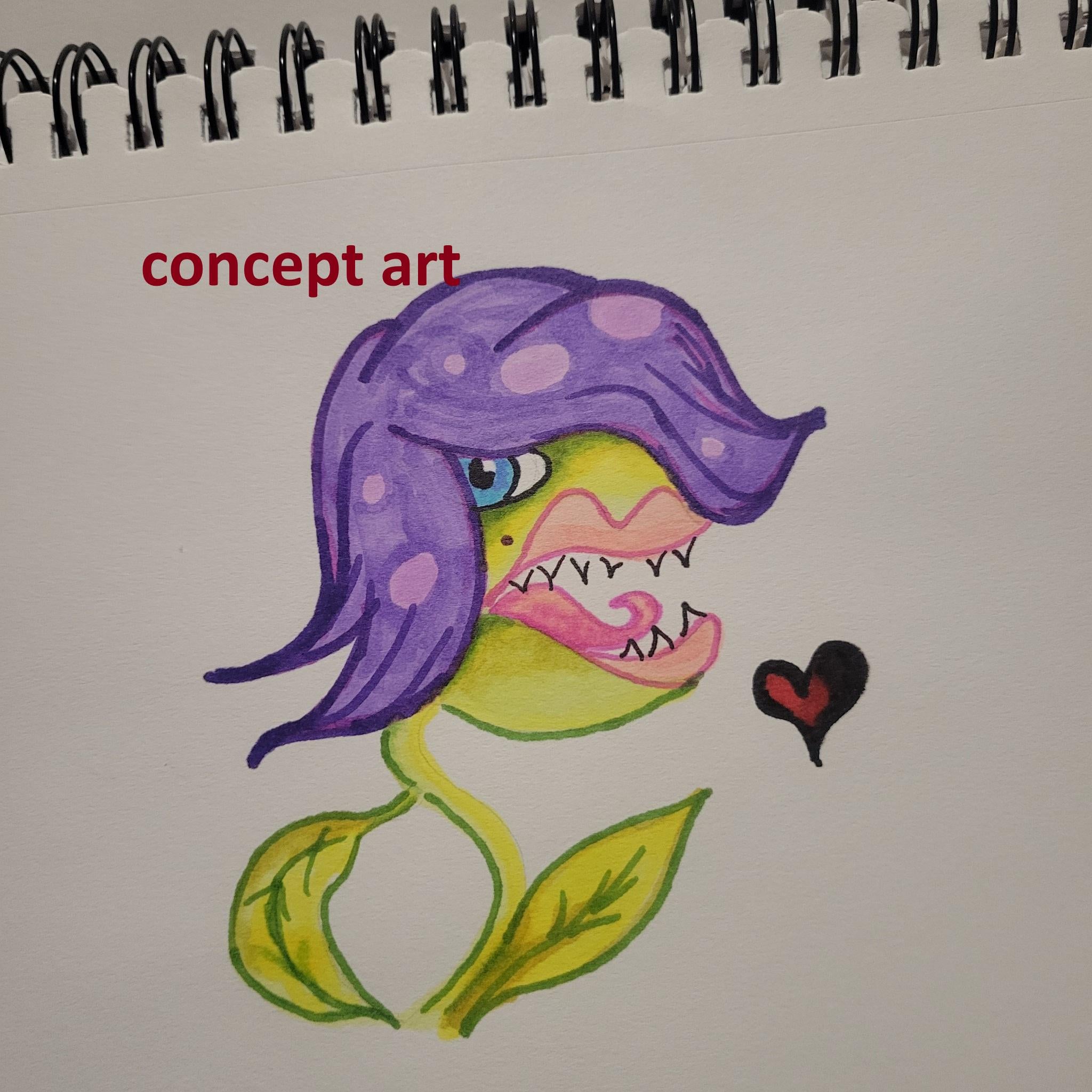 Man Eater Piranha Plant Sticker | Sassy Carnivorous Vinyl Decal