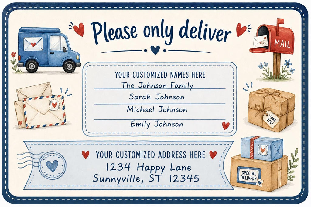 Personalized Mailbox Labels | Custom Name & Address Decals (4 Styles to choose from)