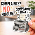 Complaint Box Sticker, Funny Office Sticker, Sarcastic Shredder Decal, Coworker Gift, Passive Aggressive Humor, Cute Work Sticker